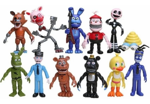 Five Nights At Freddy's Fnaf World 12 Personajes/kit