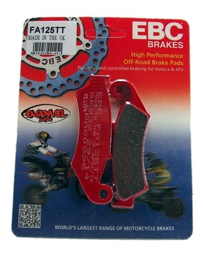 Pastillas De Freno Ebc Tt Delanteras Honda Crm 75 R 89-94