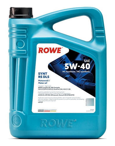 Aceite Rowe Hightec Synt Rs Dls 5w40 (5lt)