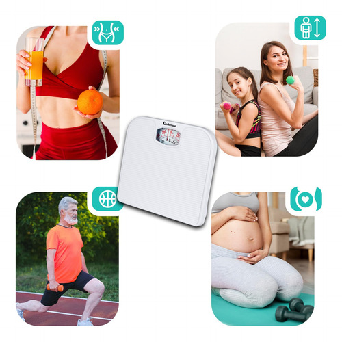 Báscula De Baño Analógica Adamson A21 De Hasta 120 Kg Con 20