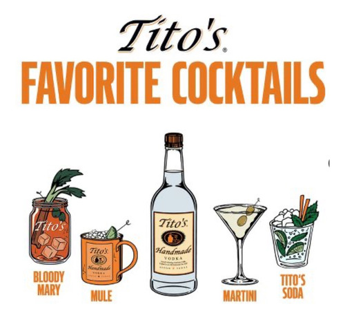 Vodka Titos Botella Grande 1.75 Litros