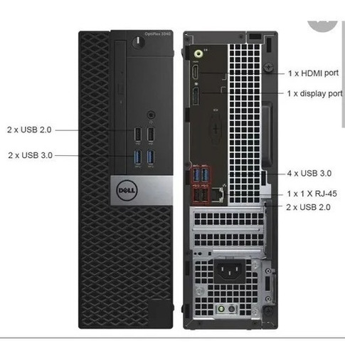 Cpu Dell 7050 Core I7 7ma 16 Ram Hdmi Ssd 250 Dd 500 Wifi (Reacondicionado)