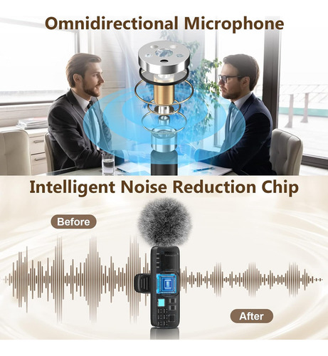 Micrófono Lavalier Inalámbrico Hmkch Para iPhone - Android P