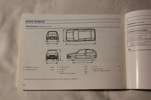 Volkswagen Gol 1997 Manual De Instrucciones Y Anexos (Usado)