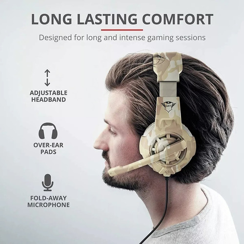 Imagen 6 de 9 de Auricular Gamer Trust Gxt 310 Radius Gaming Headset Pc Ps4