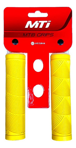 Puños Mti Ciclismo Grips Amarillo Rayas 