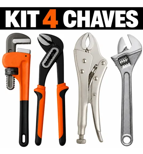 Chave Inglesa Alicate Pressao Grifo Alicate Bomba Agua Kit