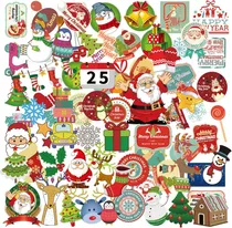 Comprar Decoraciones Navideñas, 100 Piezas, Pegatinas Navideñas, Peg