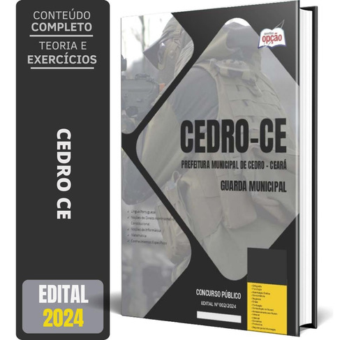 Apostila Prefeitura De Cedro Ce 2024 - Guarda Municipal