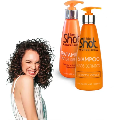 comprar Kit Rizos Shampoo Y Tratamiento Antifrizz Kolor Shot