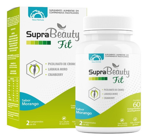 Suplemento en comprimidos Supra Nutri Vitaminas sabor morango x 100g