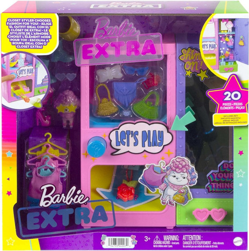 Set De Juego Barbie Extra Máquina De Sorpresas 20 Accesorios