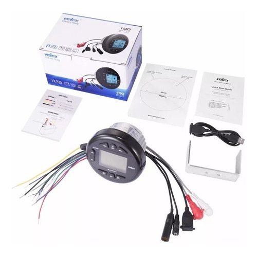 Imagem 7 de 9 de Som Mp3 Bluetooth Rádio Marinizado Prova D'água Lancha Barco