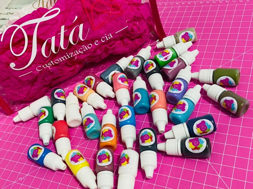 Tinta Para Airbrush Aerografo Unhas - 30cores Base De Agua