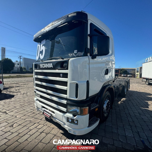 Caminhão Scania R420 Revisado 6x2 Branco - 2005