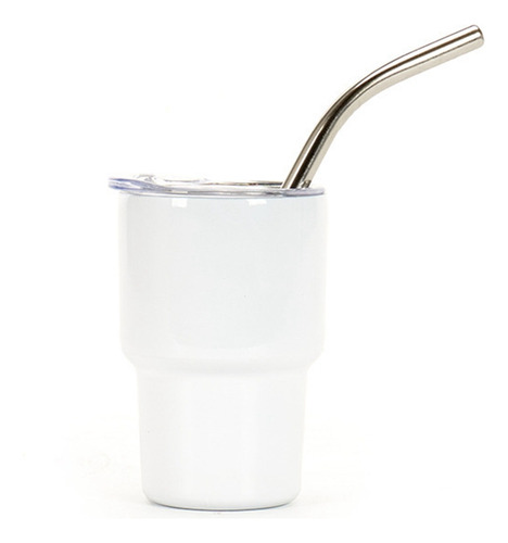 Copo De Vidro C83pack Com Palha E Tampa, Tumbler-fs