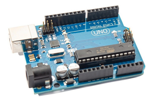 Imagen 3 de 5 de Placa Uno Atmega328p Chip Desmontable Cable Usb Domotica