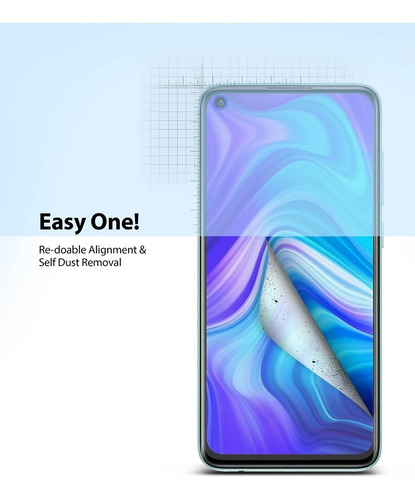 Imagen 7 de 8 de Film Dual Easy Xiaomi Redmi Note 9 Ringke Pack X2 Original