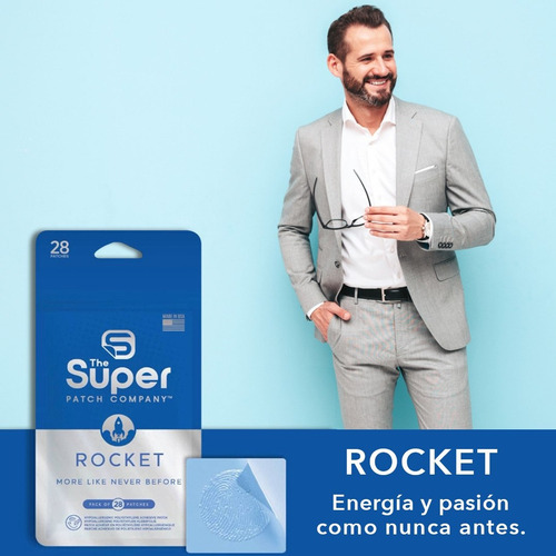 Superpatch Tecnología Vibrotactil Rocket 28 Parches