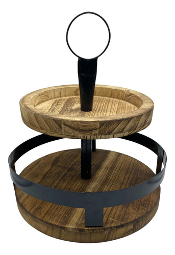 Bandeja Decorativa Madera Para Decorar Tu Hogar Ak2ttred01 Color Marrón Oscuro