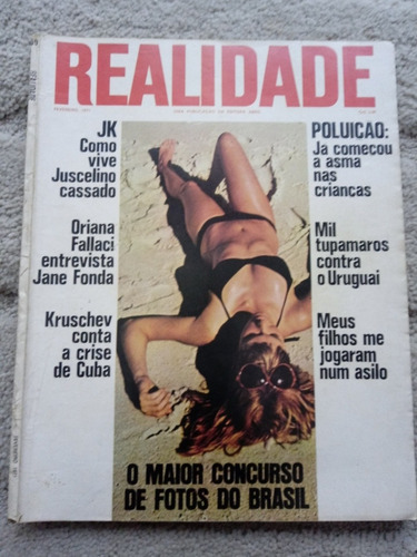 Revista Realidade Nº 59 -de 1971 . Politica Prop. Sumario