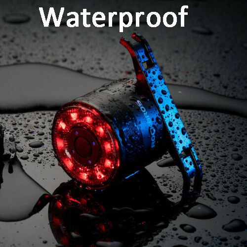 De Luz Trasera Rockbros, 7 Colores, Con Advertencia De
