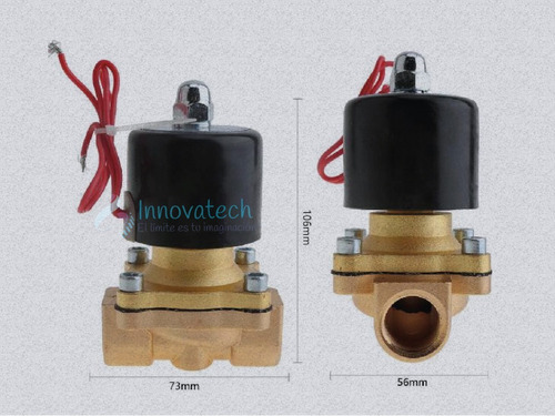 Válvula Solenoide De Bronce 220 Vac 1/2 PuLG Aire Y Agua