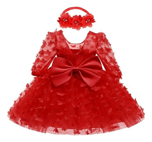 Vestido De Bebé Niña Cumpleaños Fiesta Elegan Bautismo Bodas