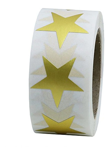 Hybsk Oro Star Shape Paper Sticker Etiquetas Embalaje Sellos