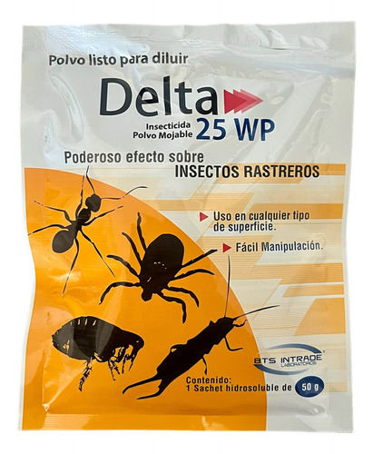 Insecticida Delta 25wp Plagas Rastreras 50gr