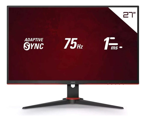Monitor Gamer Aoc Sniper 27 Fhd Modo Mira 75hz 1ms 27g2he5 Preto/vermelho (Recondicionado)