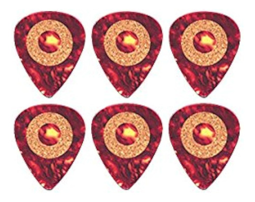 Clayton Cork Grip Guitarra Estándar Pick 6 Pack 1.0 Mm