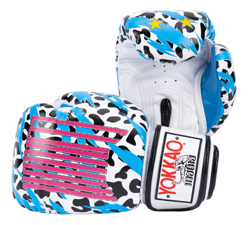 Guantes De Boxeo Yokkao  12 Oz  Animalier White