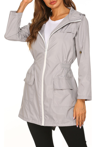 Chaqueta Impermeable Abrigo Frío Abrigo Largo Para Mujer