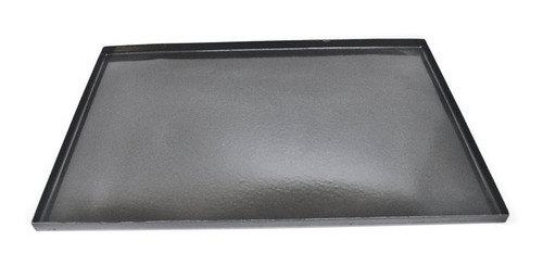 Lata Asadera Bandeja Enlozada Negra Lisa 70 X 45 X 2 Cm