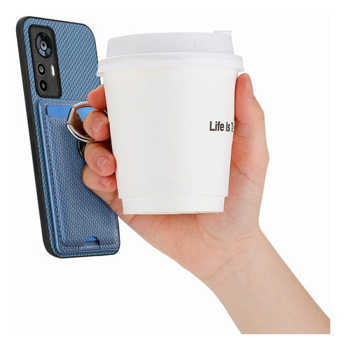 B Funda Plegable Con Forma De Anillo Para Tarjetas Para
