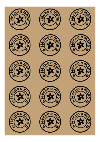 Set De 4 Planchas Sticker Emprendedor   Hecho A Mano 