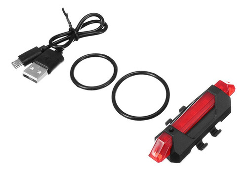 Luz Bici Auxiliar Inalámbrica Usb  Color Rojo