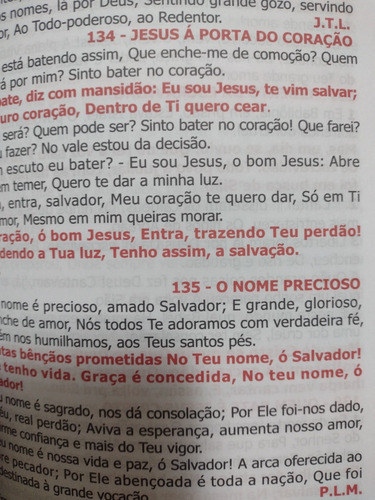 Harpa Completa Letra Gigante Refrão Vermelho Com 640 Hinos