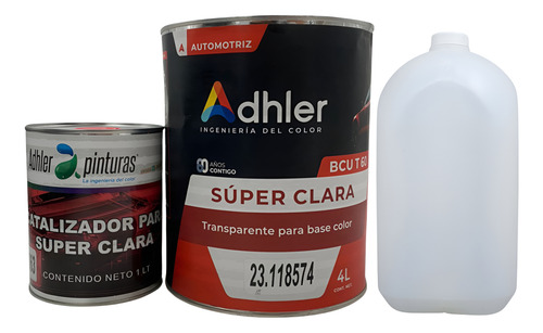 Kit Transparente Super Clara Base Color 4 Lts