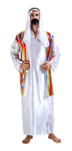 Disfraz De Jeque Árabe De Arabia Para Hombre, Pastor Y Prínc