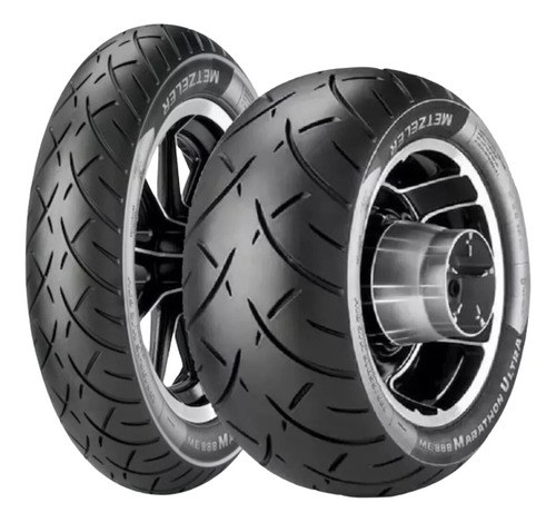 Par Pneu Me888 Metzeler 120/70-21 + 260/40r18 Moto