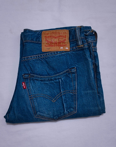 Jeans Hombre Americano Levis 501 28/34 Azúl Indigo Talla 40