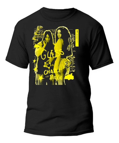 Playera Negra Estampado Charli Xcx 100% Algodón 02