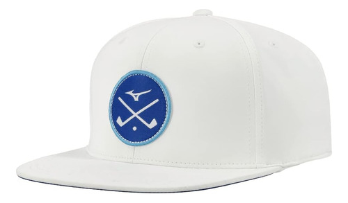 Gorra Mizuno Standard Crossed Clubs Snapback, Blanco, Osfa