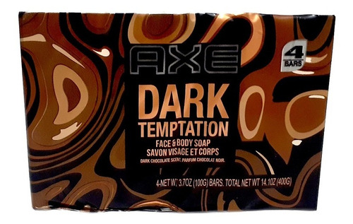 Imagen 1 de 4 de Jabon Axe Dark Temptation Cara Y Cuerpo Limpio Fresco 