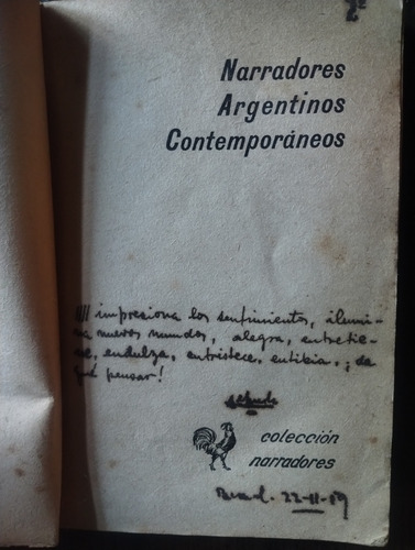 Narradores Argentinos Contemporáneos - Antología - Sapientia (Usado)