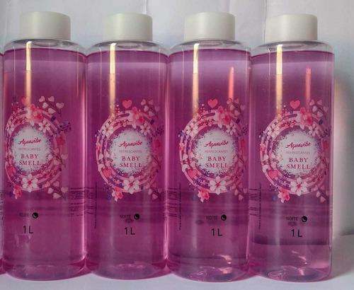 04 Colônia Baby Smell Avon Aquavibe Refrescante De 1 Litro