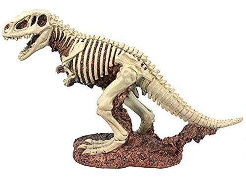 Diseño Toscano Bad To The Bone Jurassic Trex Raptor Dinosaur