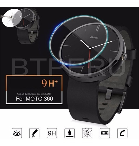 Mica Vidrio Templado Smart Watch Moto 360 1 2 Gen 46mm Reloj